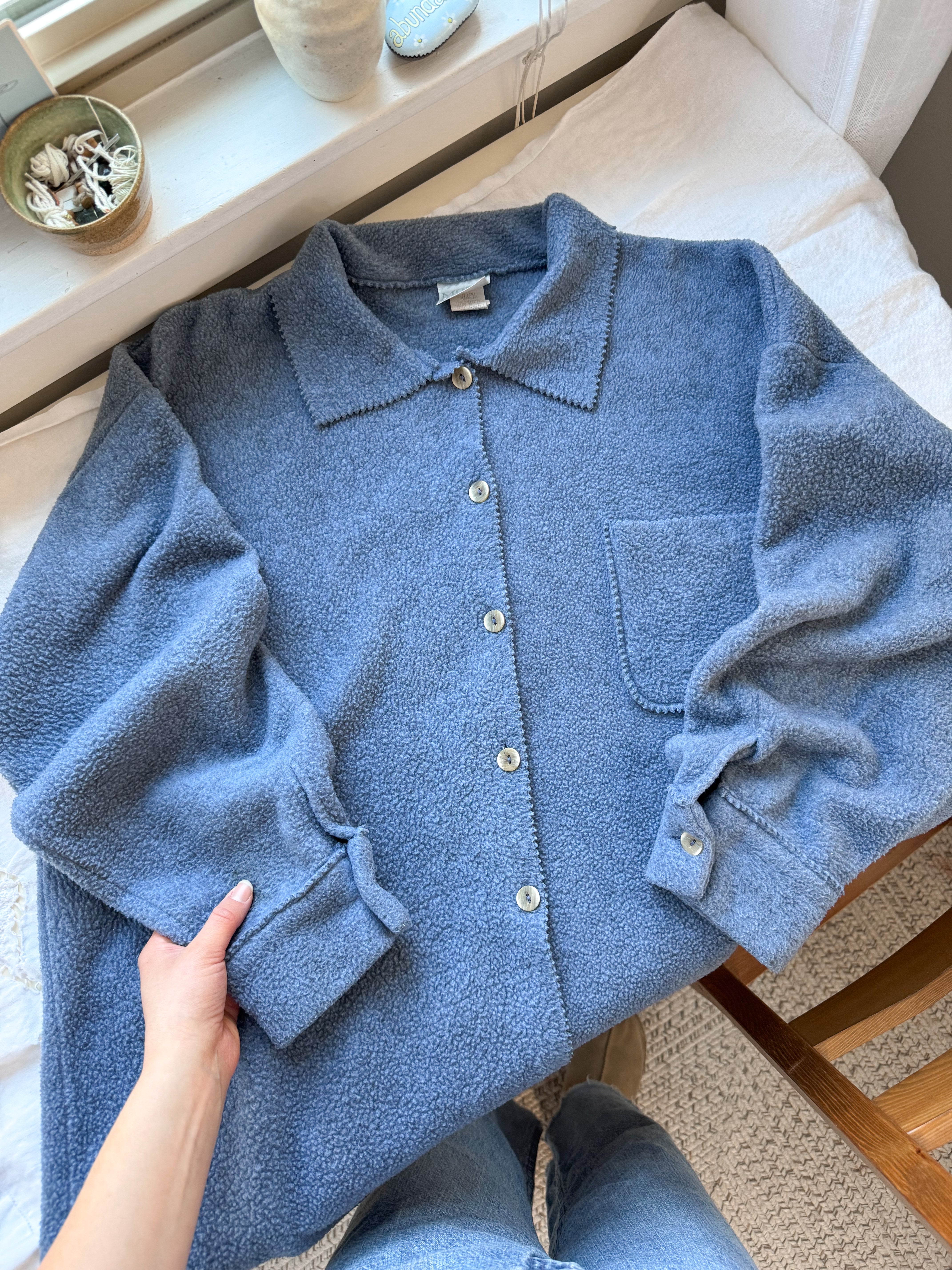 The Fuzzy Arctic Button Up (L)