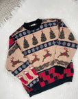 The Reindeer Tapestry Crewneck (L)