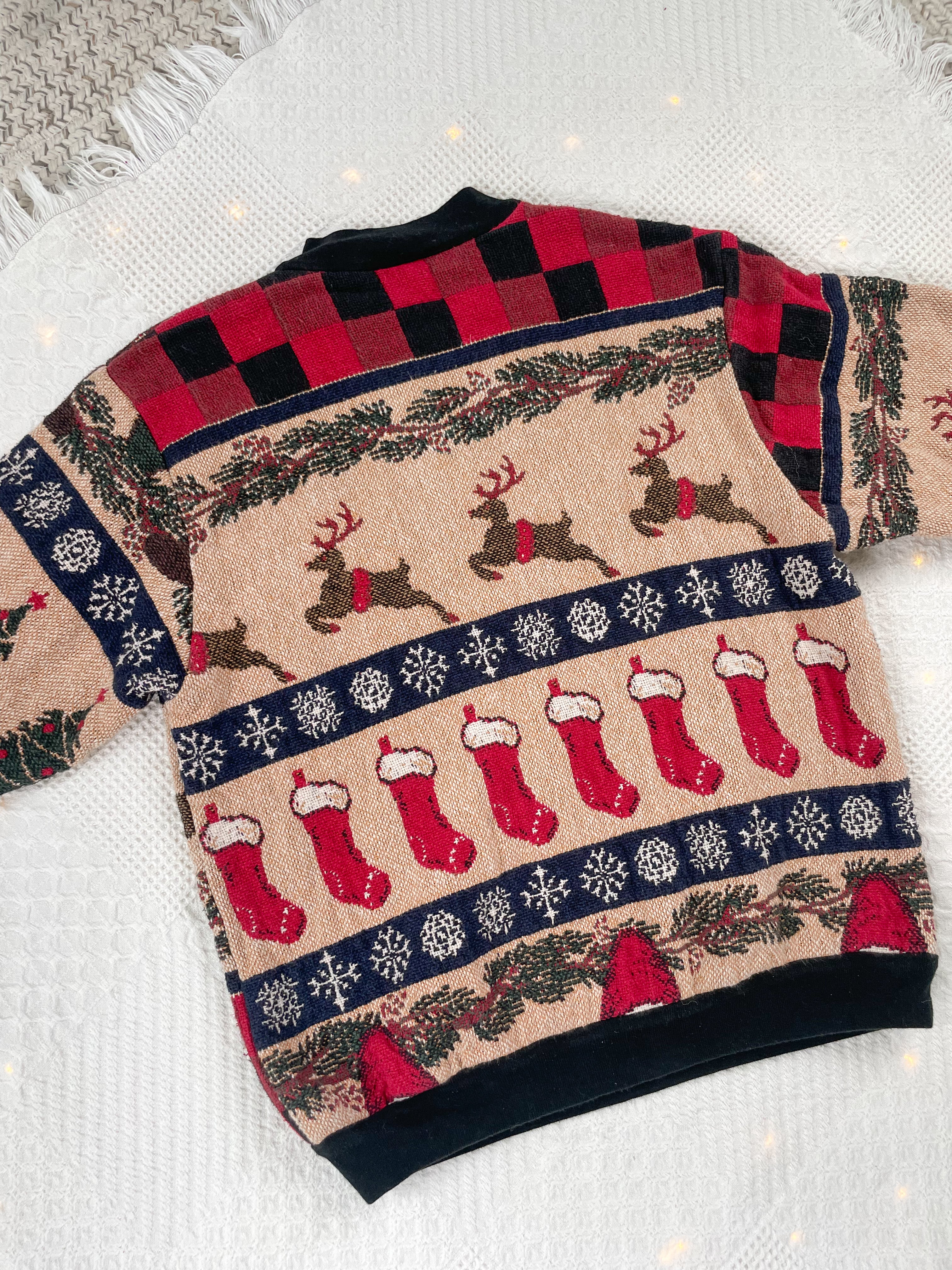 The Reindeer Tapestry Crewneck (L)