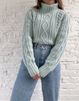 The Turquoise Turtleneck Sweater (M)