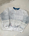 The Snowy Fence Cardi (XL)