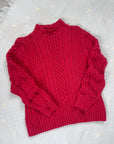 The Red Fisherman Knit (L)