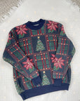 The Festive Patchwork Tapestry Crewneck (L)