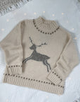 The Cream Reindeer Sweater (XL)