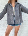 The Charcoal Speckled Shacket (L)