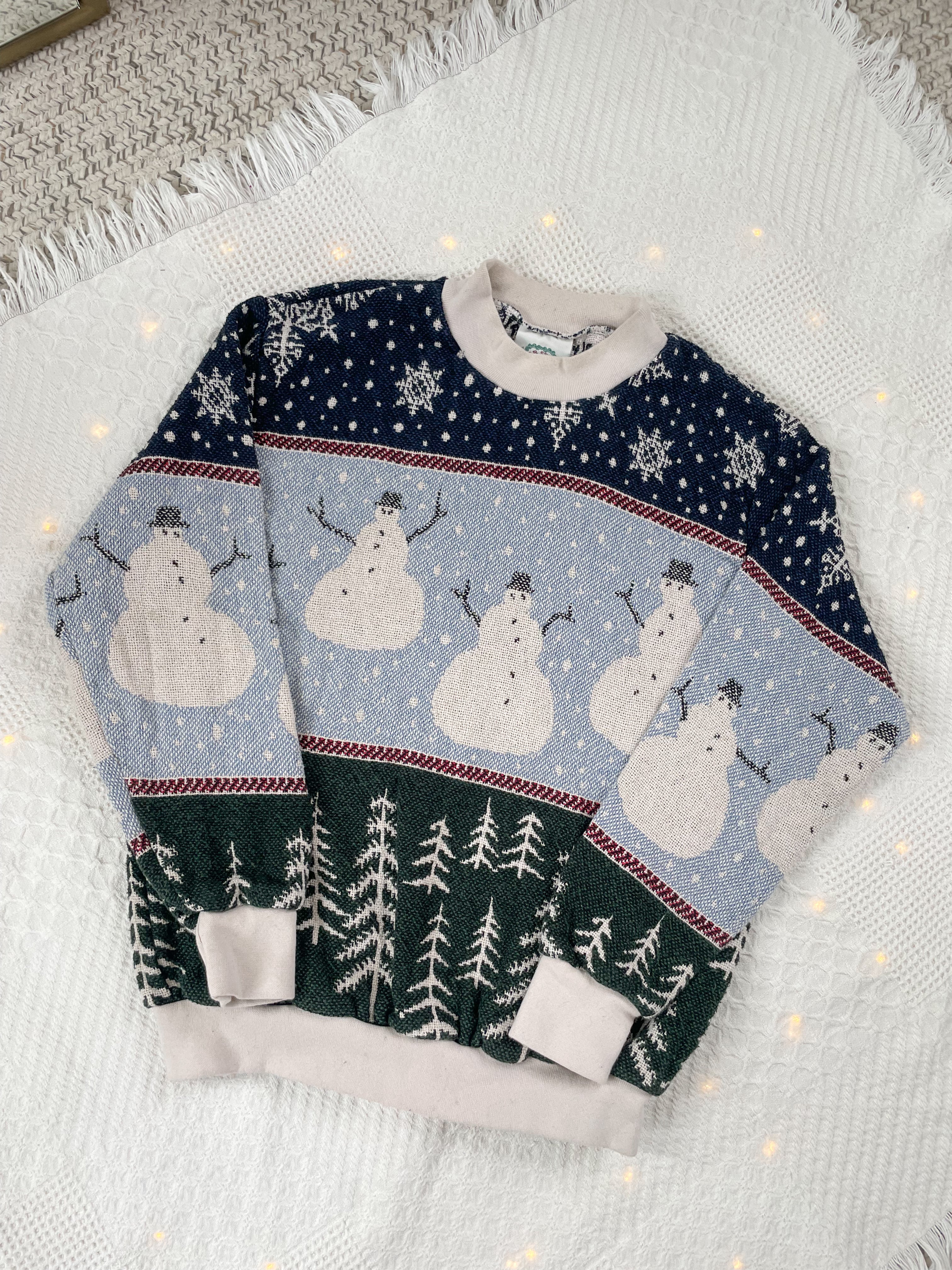 The Snowman Tapestry Crewneck (L)