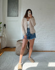 The Almond Button Cardigan (S)