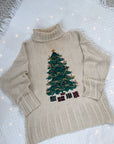 The Cream Christmas Tree Knit (L)