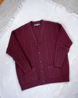 The Maroon Cable Knit Cardi (XL)