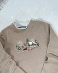 The Fuzzy Festive Cabin Crewneck (L)