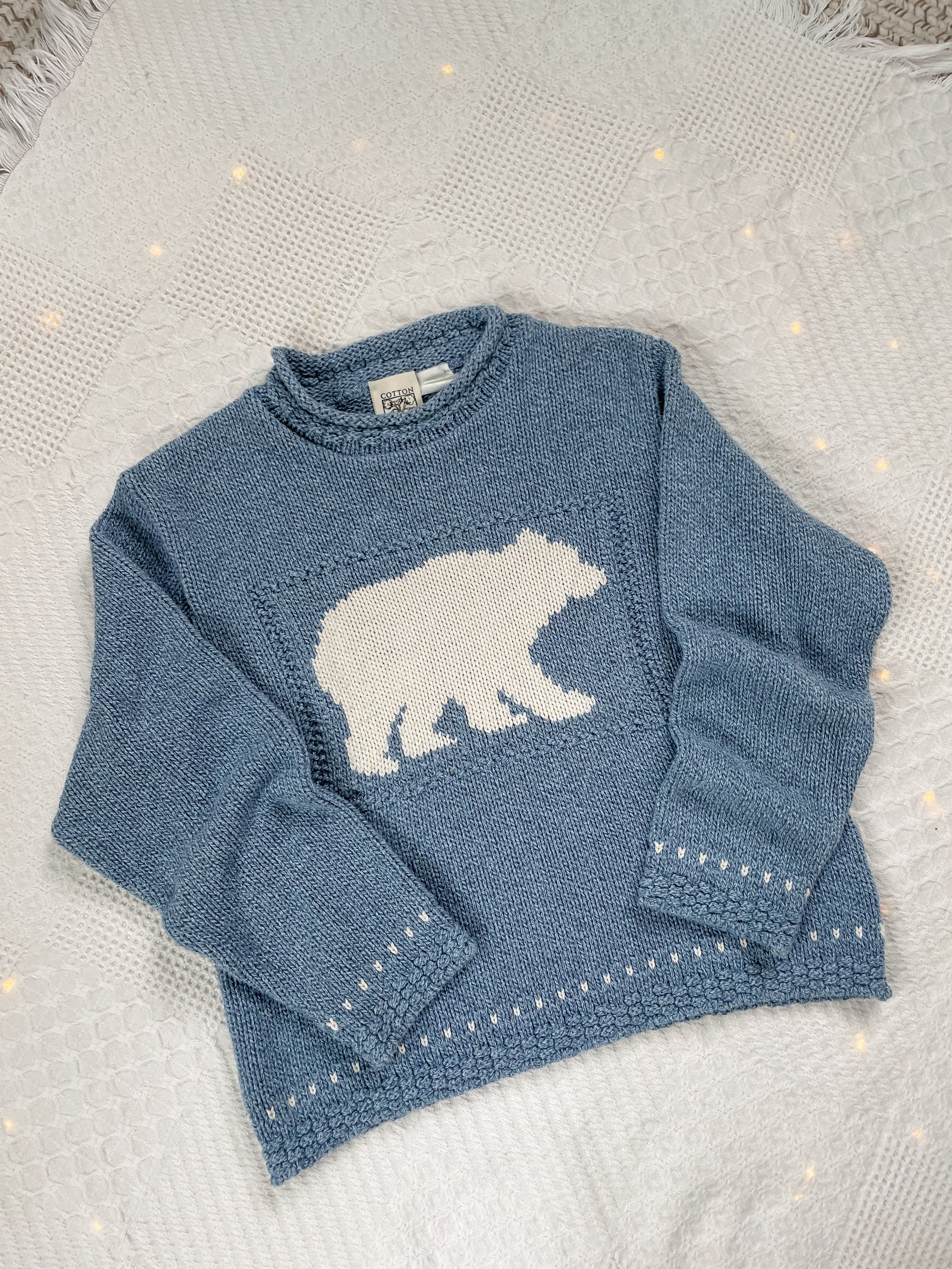 The Blue Polar Bear Sweater (M)