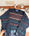 The Navy Festive Fair Isle Sweater (L)