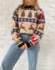 The Reindeer Tapestry Crewneck (L)