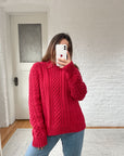 The Red Fisherman Knit (L)