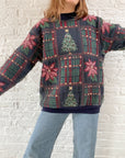 The Festive Patchwork Tapestry Crewneck (L)