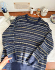 The Navy Pattern Sweater (XL)