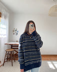 The Navy Pattern Sweater (XL)