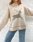 The Cream Reindeer Sweater (XL)