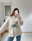 The Cream Reindeer Sweater (XL)