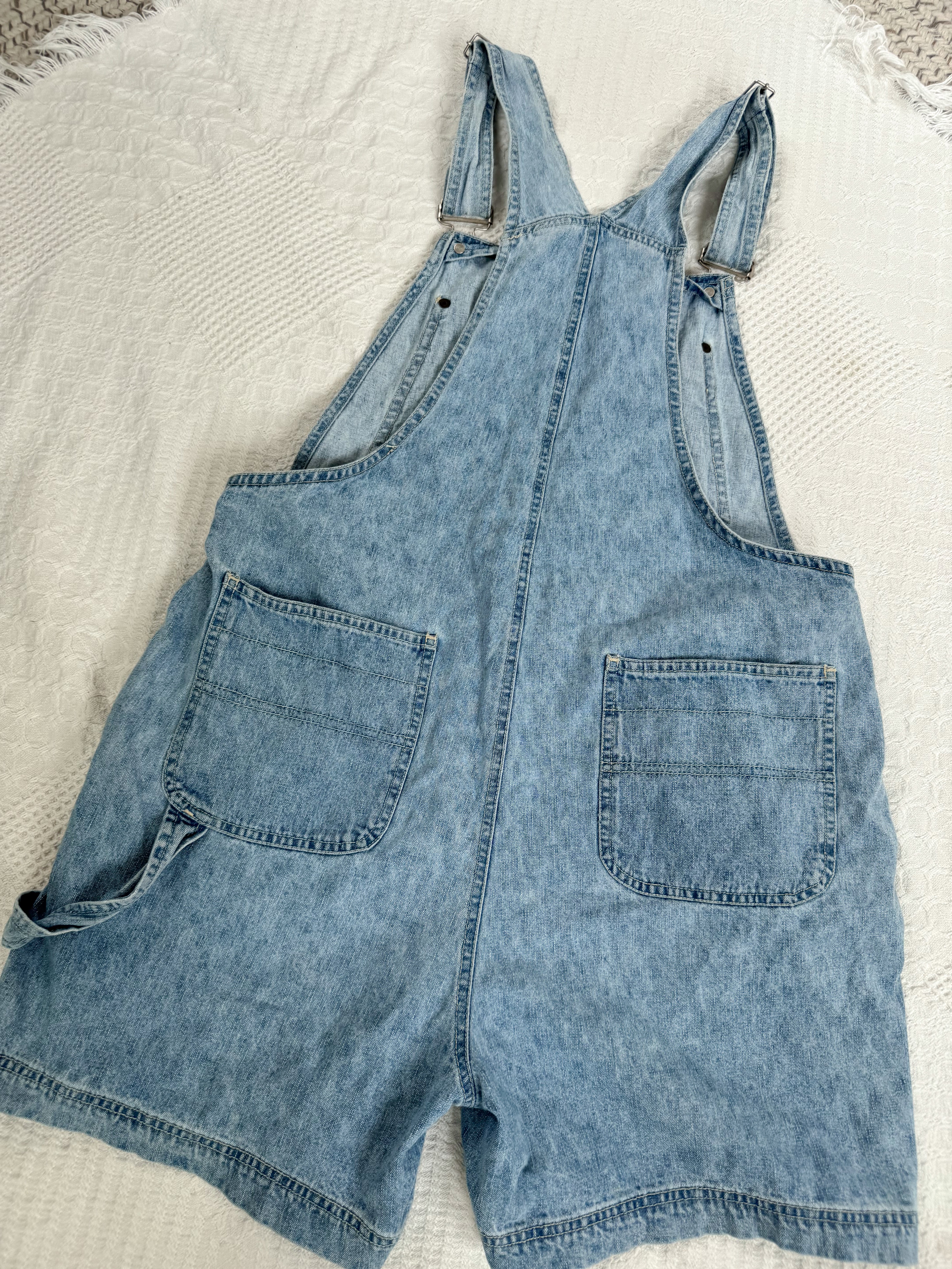 The Light Wash Sky Shortalls (L)