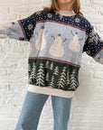 The Snowman Tapestry Crewneck (L)