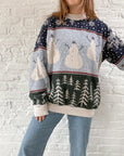 The Snowman Tapestry Crewneck (L)