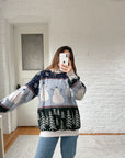 The Snowman Tapestry Crewneck (L)