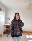 The Houndstooth Plaid Sweater (L)