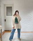 The Cream Christmas Tree Knit (L)