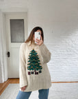 The Cream Christmas Tree Knit (L)