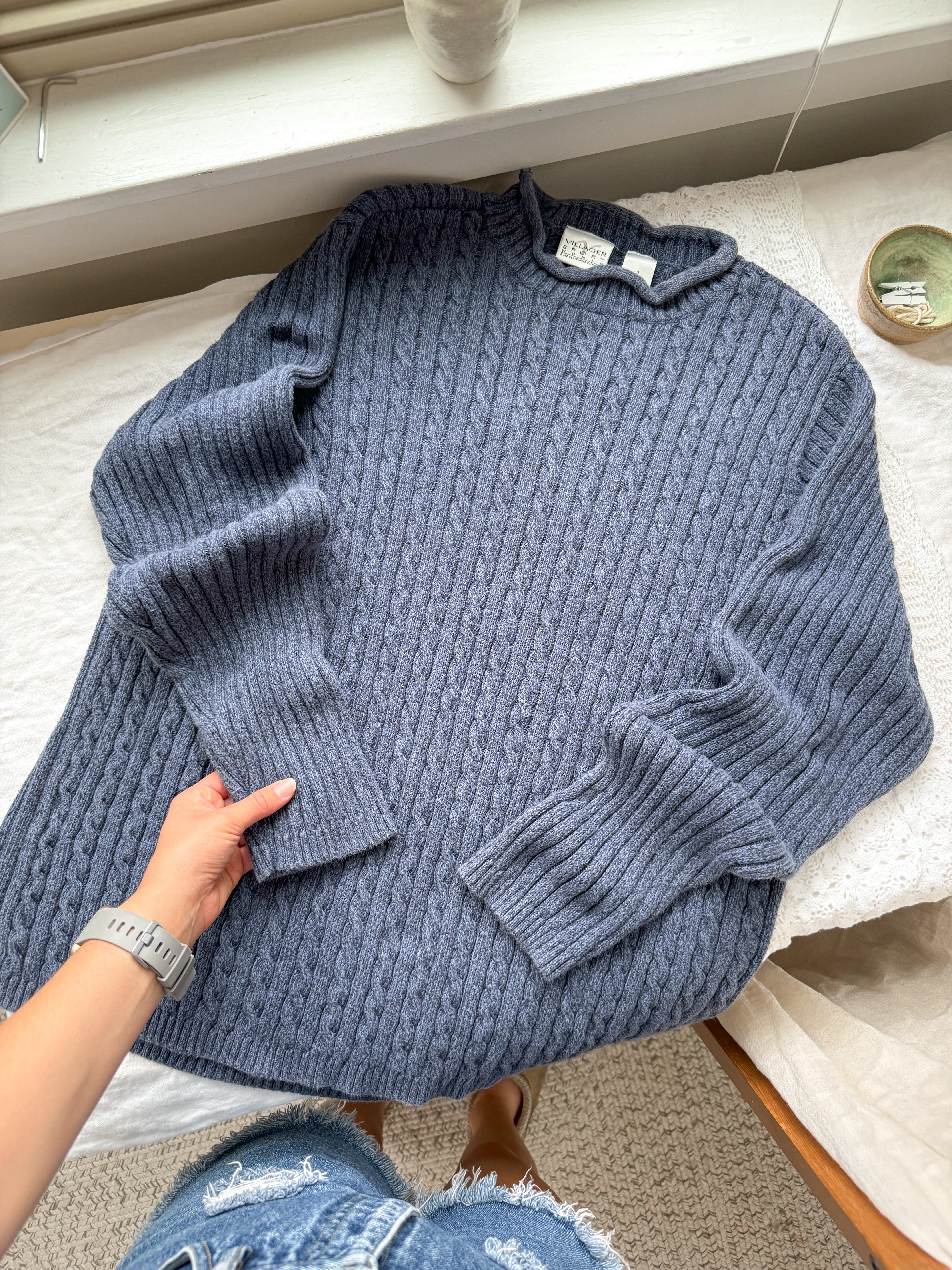 The Slate Blue Sweater (XL)