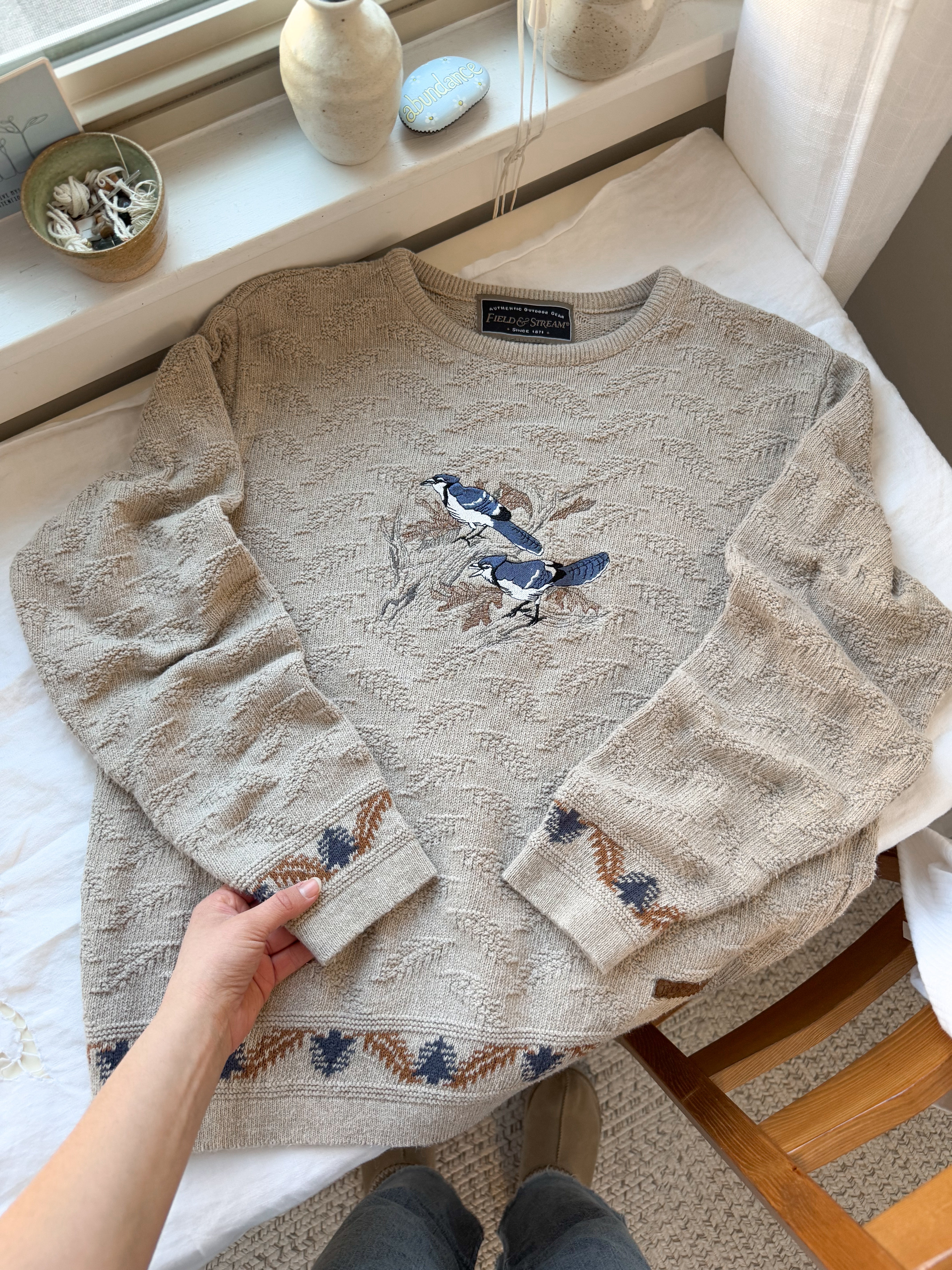 The Blue Jay Sweater (L)