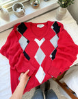 The Red, Black & White Sweater (L)