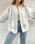 The Snowy Fence Cardi (XL)