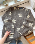 The Brown Snowflake Sweater (L)