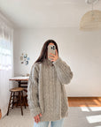 The Chunky Cable Knit Sweater (XL)