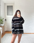 The Chenille Striped Sweater (L)