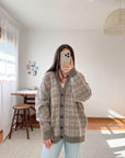 The Academic Plaid Cardigan (XL)