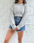 The Grey Textured Sweater (L)