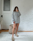 The Grey Textured Sweater (L)