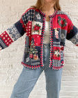 The Patchwork Knit Cardi (M)