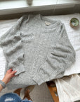 The Grey Textured Sweater (L)