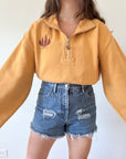 The Acadia Mustard Quarter Zip (XXL)
