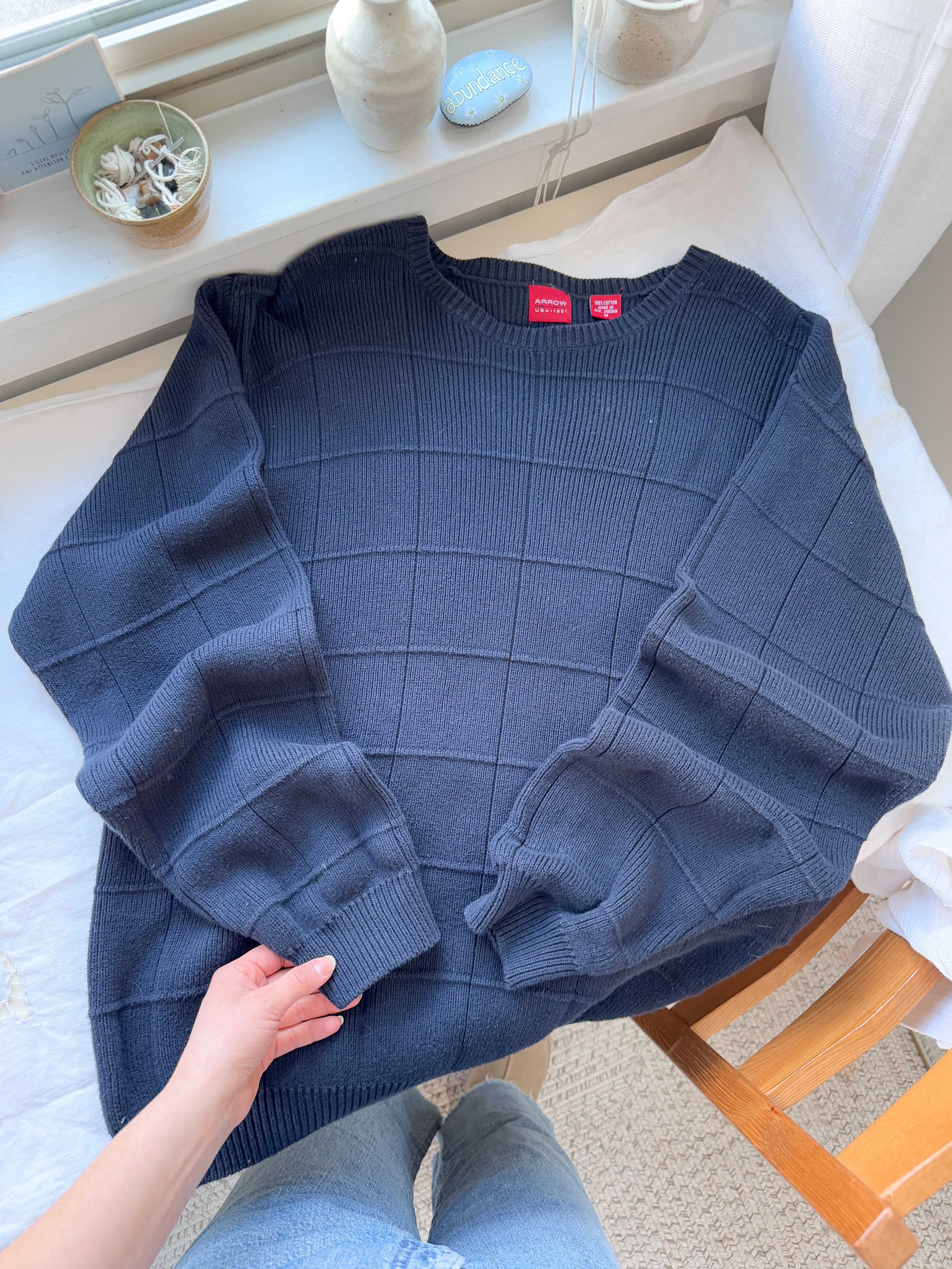 The Warm Blueberry Tea Sweater (XL)