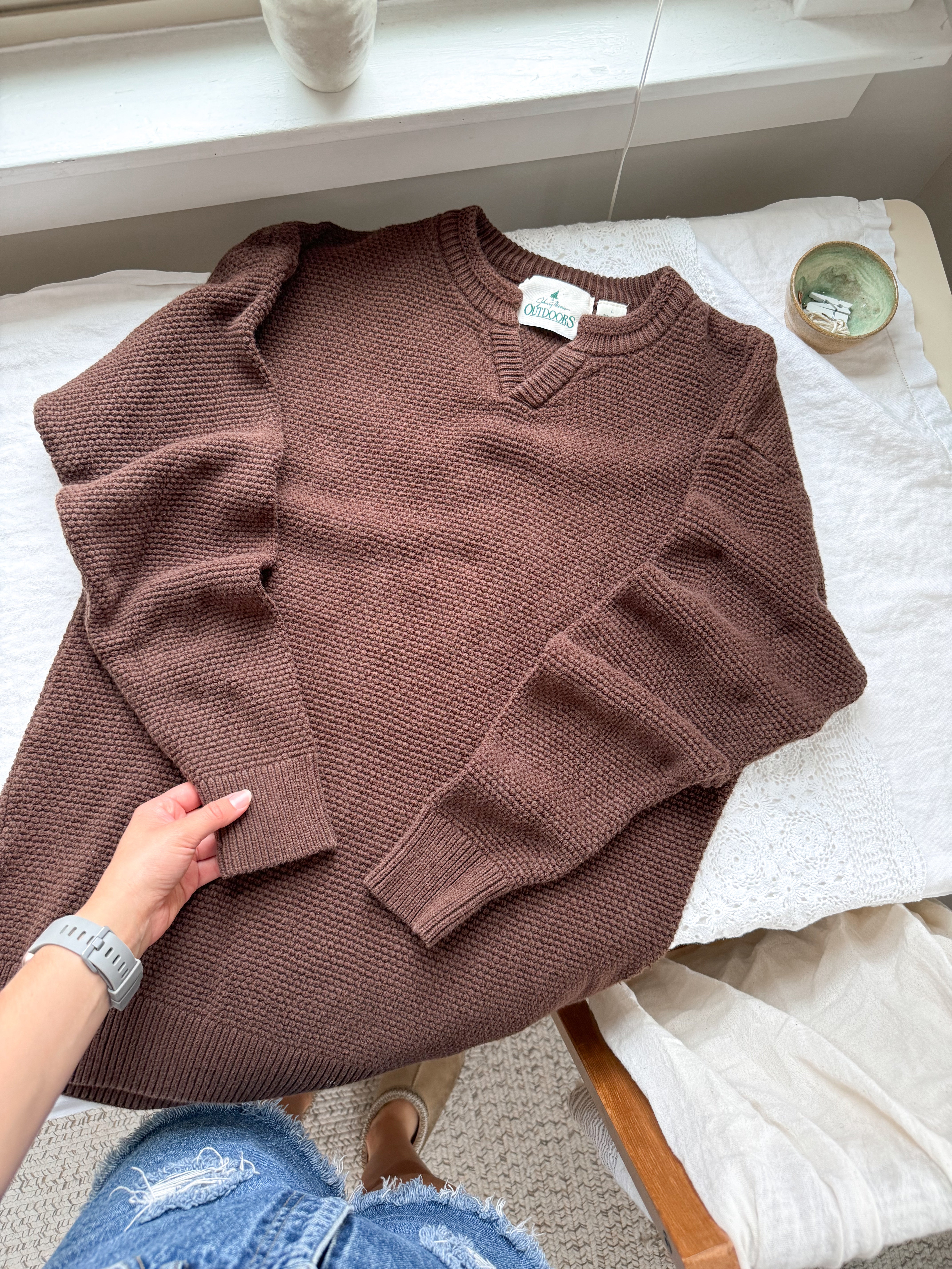 The Brown Knit Sweater (L)