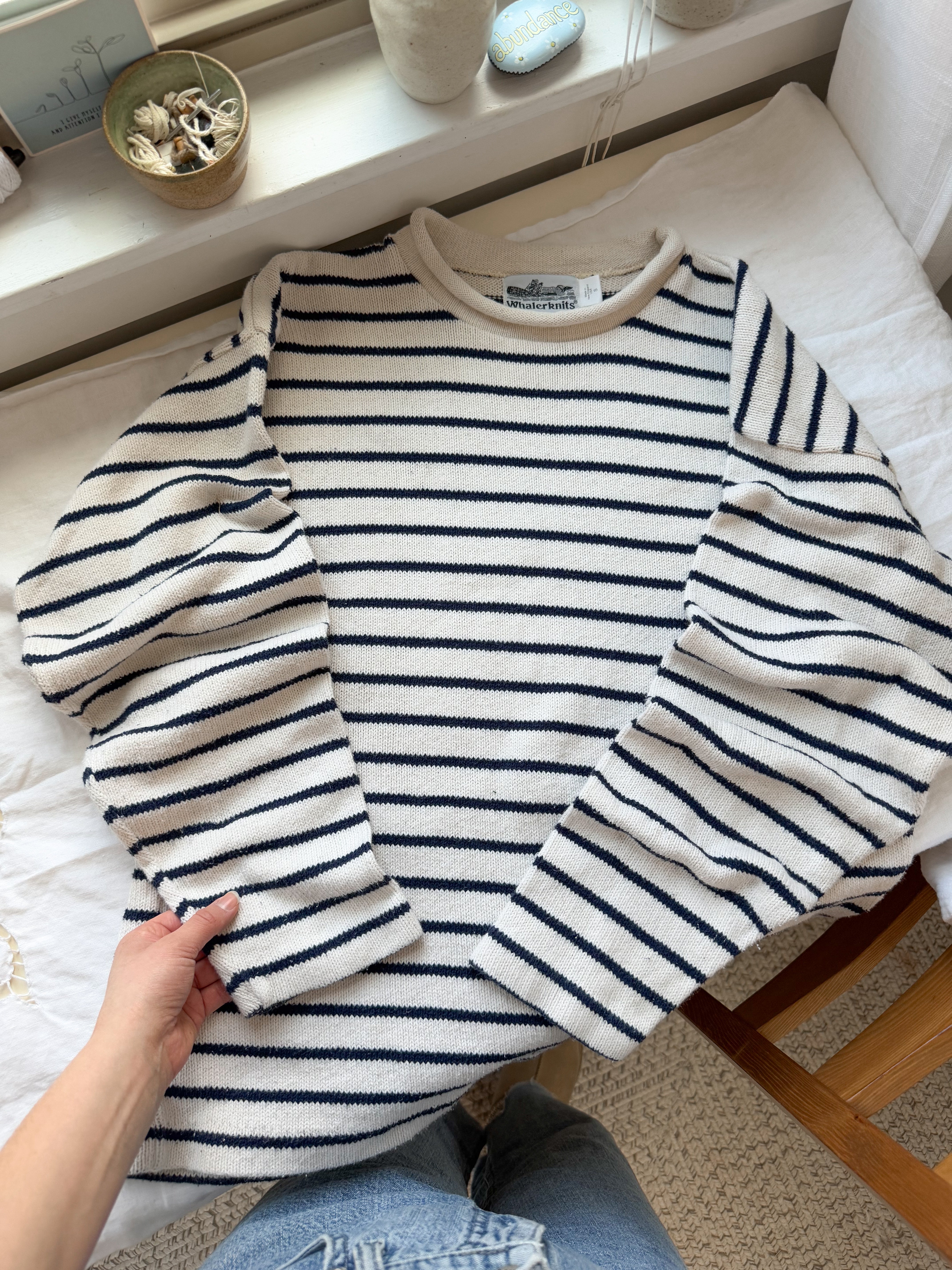 The Striped Sled Sweater (M)