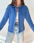 The Royal Blue Chain Cardigan (L)
