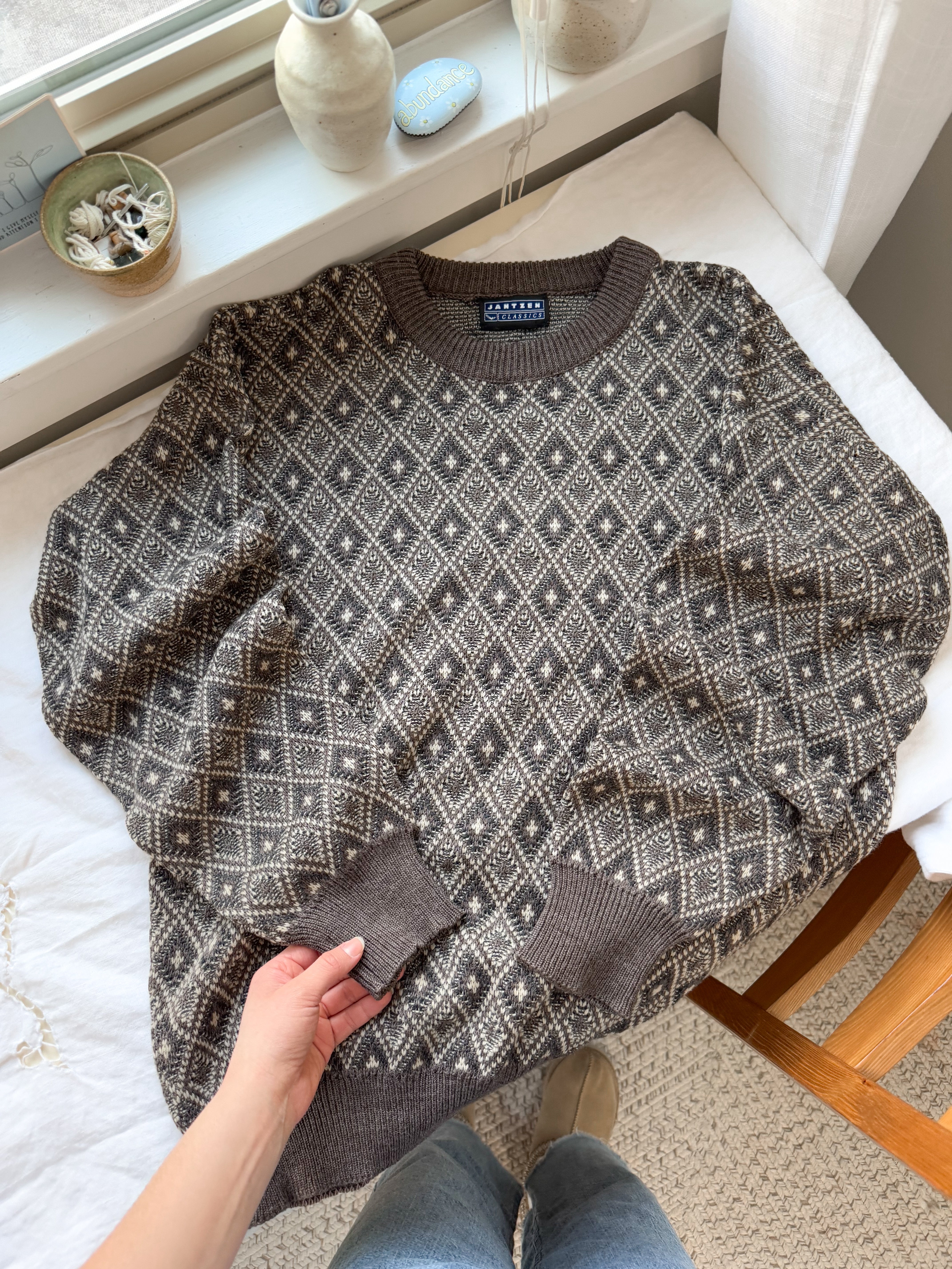 The Diamond Log Sweater (L)