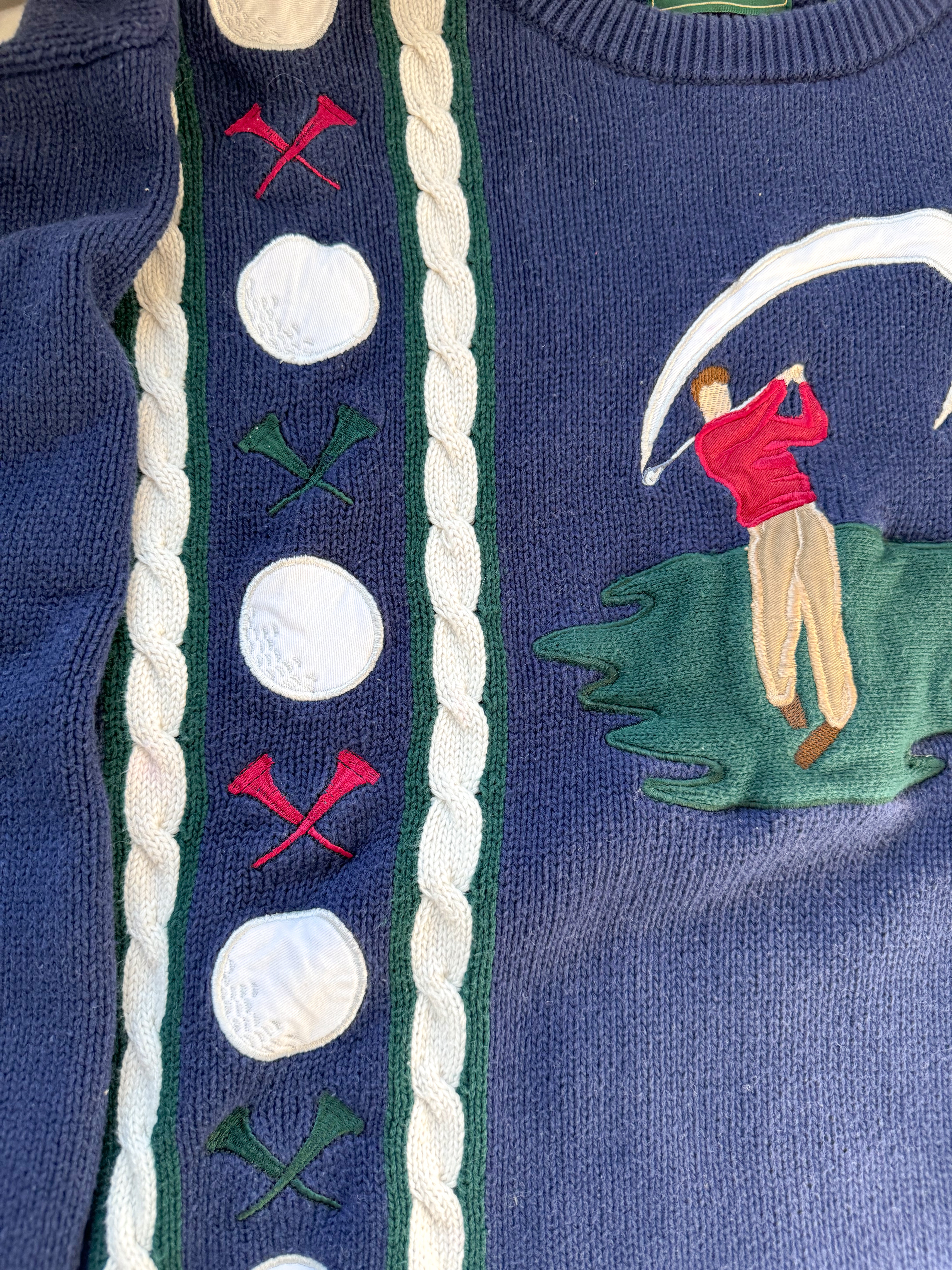 The Navy Golf Swing Sweater (XL)