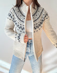 The Faire Isle Bean Zip Up (S)